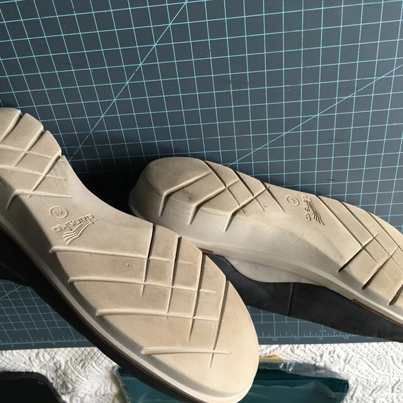 Dansko Jenna Slip On Ankle Strap Platform Wedge Comfort Shoe Metallic Charcoal - Picture 6 of 6